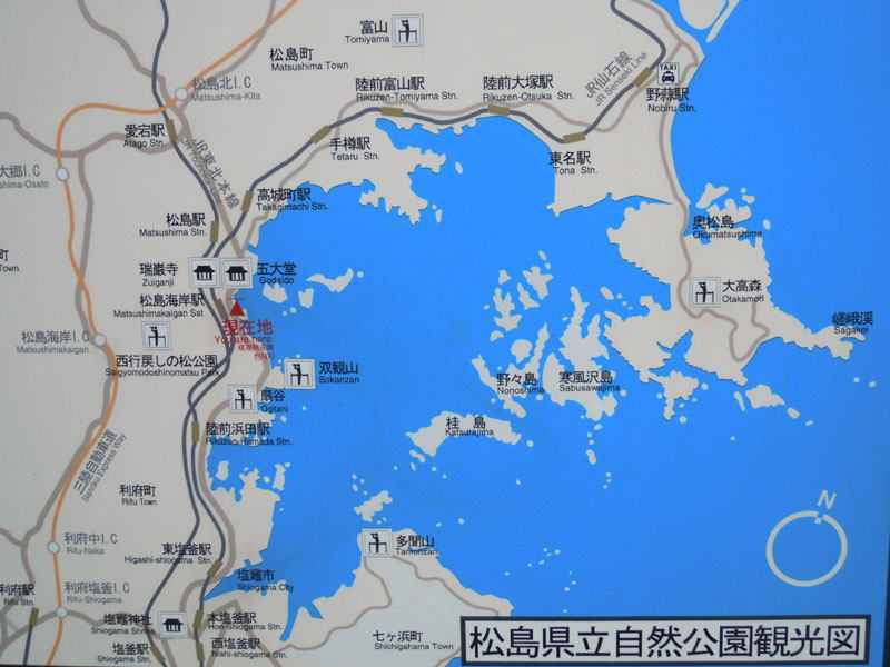 松島県立自然公園観光図