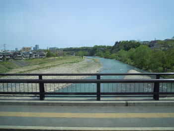 「牛越橋」から見る広瀬川