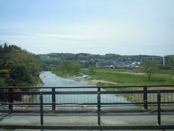仙台市「澱橋」から見る広瀬川