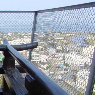島原城天主閣からの眺望